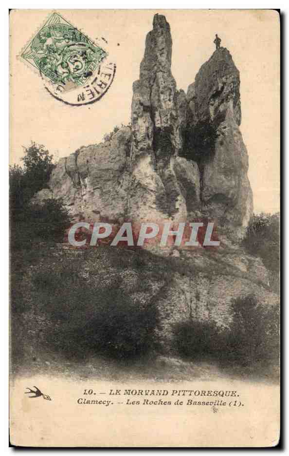 CPA Le morvand pittoresque Clamecy Les roches de Basseville