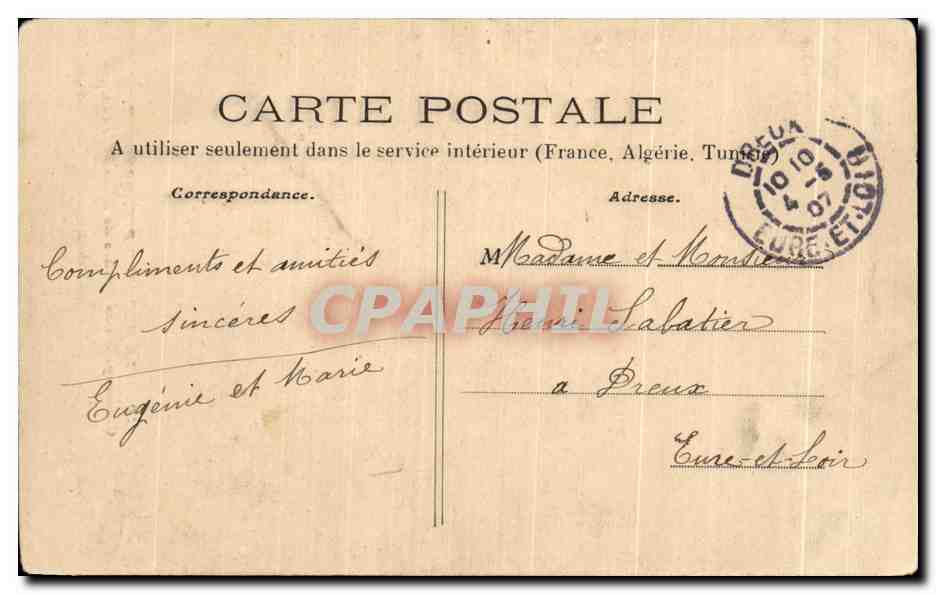 CPA Le morvand pittoresque Clamecy Les roches de Basseville — Rückseite