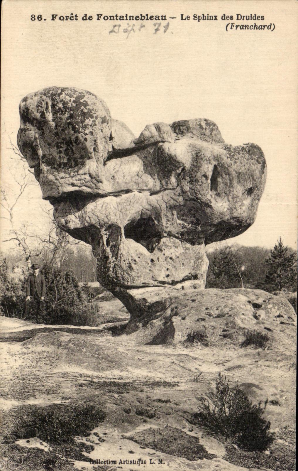 Foresta di Fontainebleau — Il Sfinge dei Druldes (Franchard) — Collezione Artistica L.M.