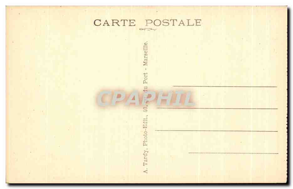 Saint-Zacharie (Var) — Hôtel Château de Mont-Vert — Les Pièces d'eau — Tardy — Verso