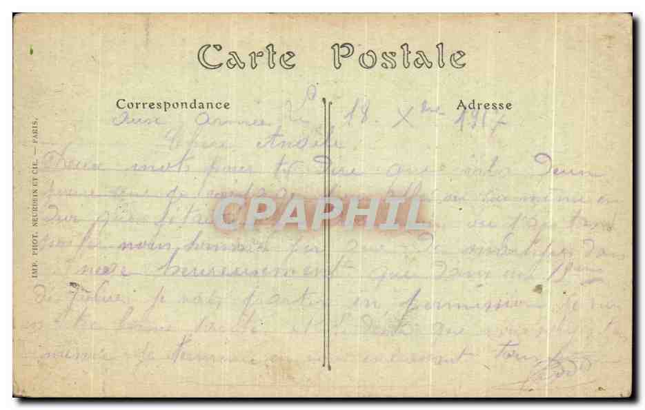 CPA La schlucht vosges vue prise du petit tanneck — Rückseite