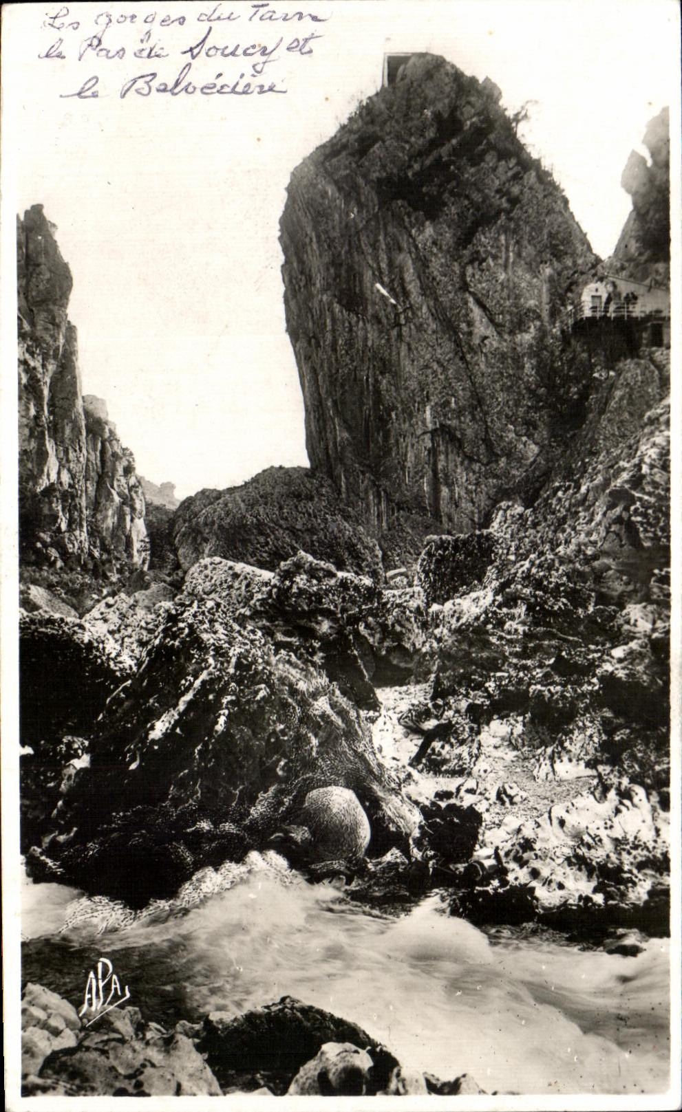 CPA Les gorges du tarn le pas de soucy et le belvedere