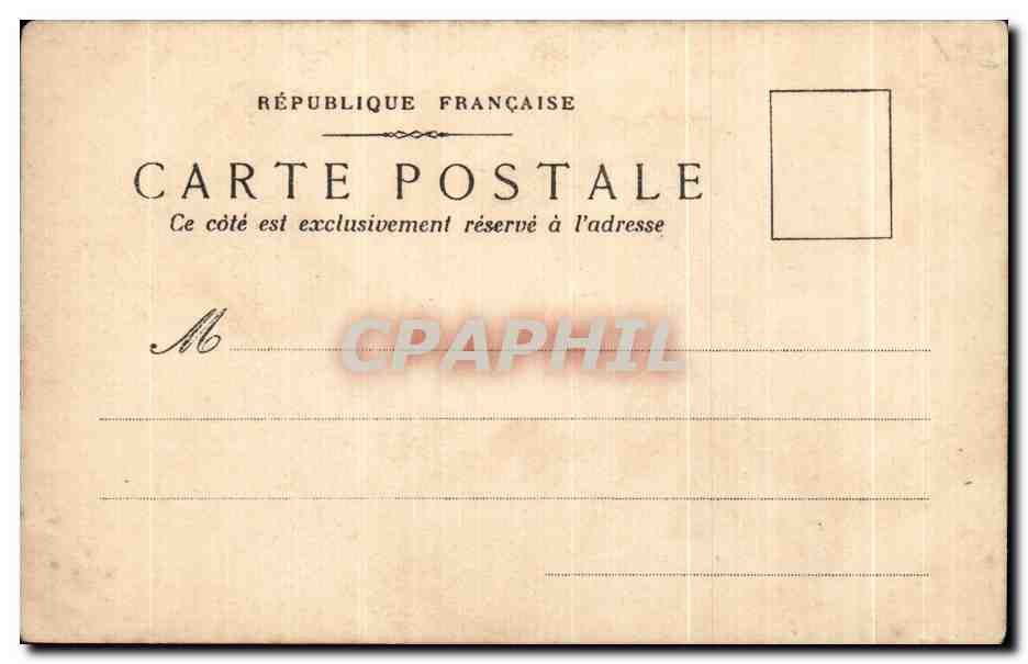 CPA Fantaisie Fleurs — Rückseite