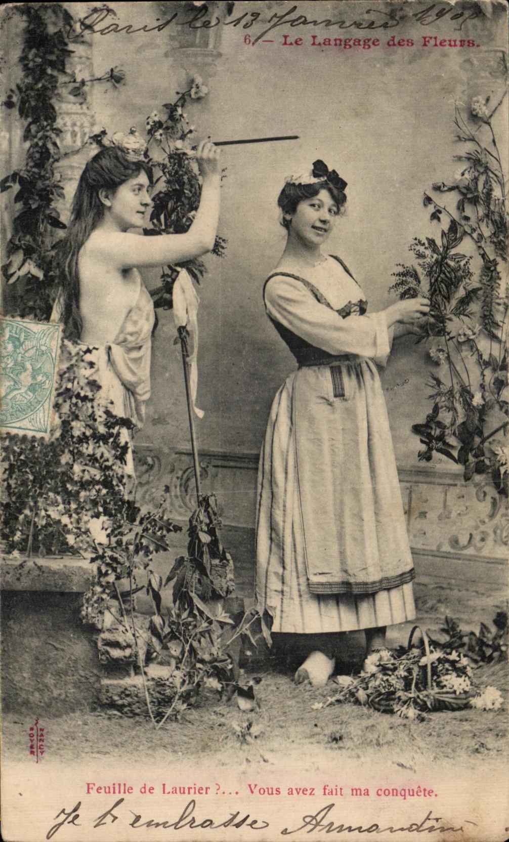 Paris — Le Langage des Fleurs — série 6, éditeur Le Langage des Fleurs