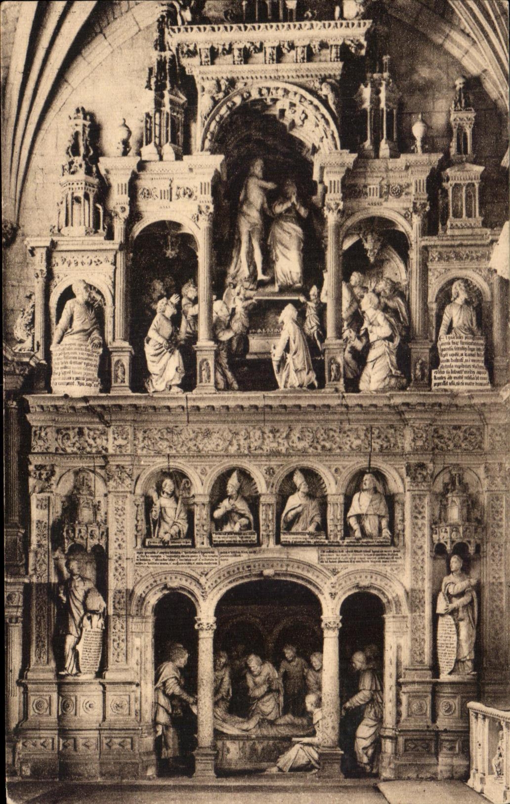 CPA Les saints de Solesmes Ensevelissement et l'assomption de la vierge 