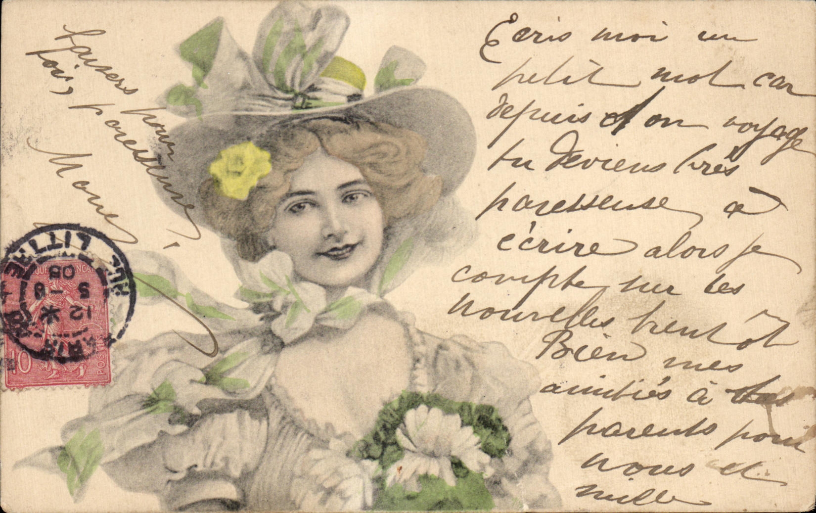 CPA Fantaisie Femme 
