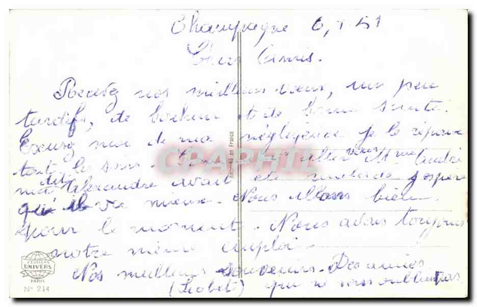 CPA Fantaisie Nouvel an Livre Book  — Rückseite