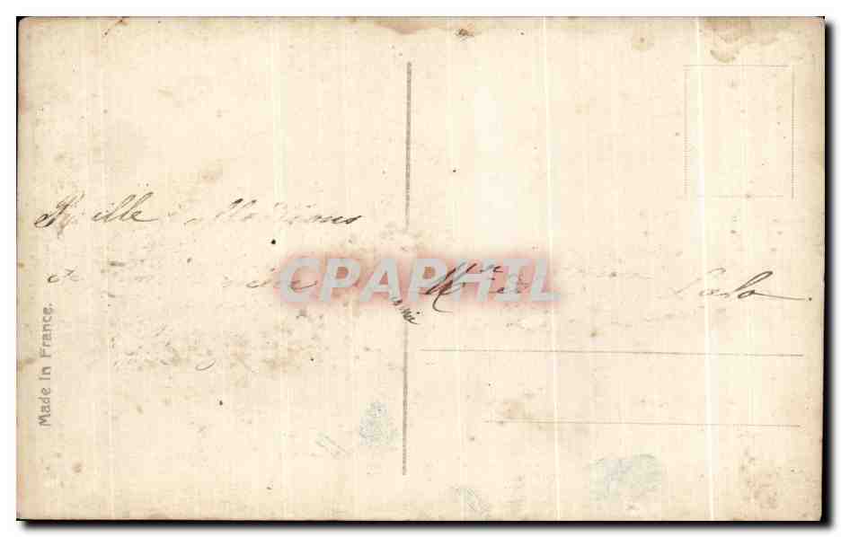 CPA Fantaisie Fleurs Femme — Rückseite