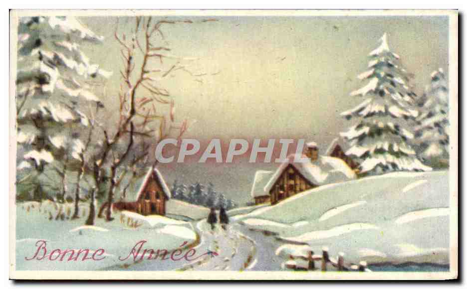 CPA Fantaisie Bonne annee
