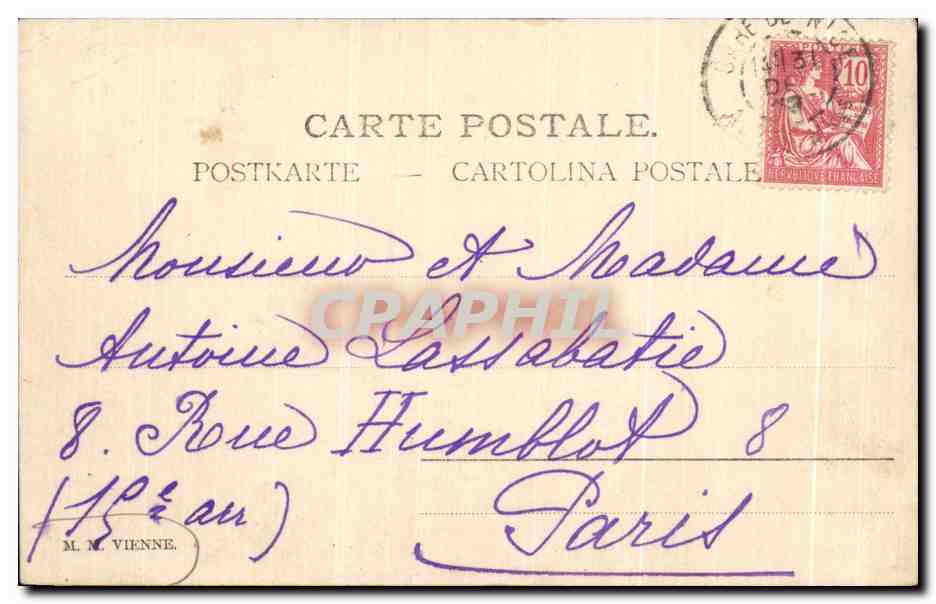 CPA fantaisie Enfants — Rückseite