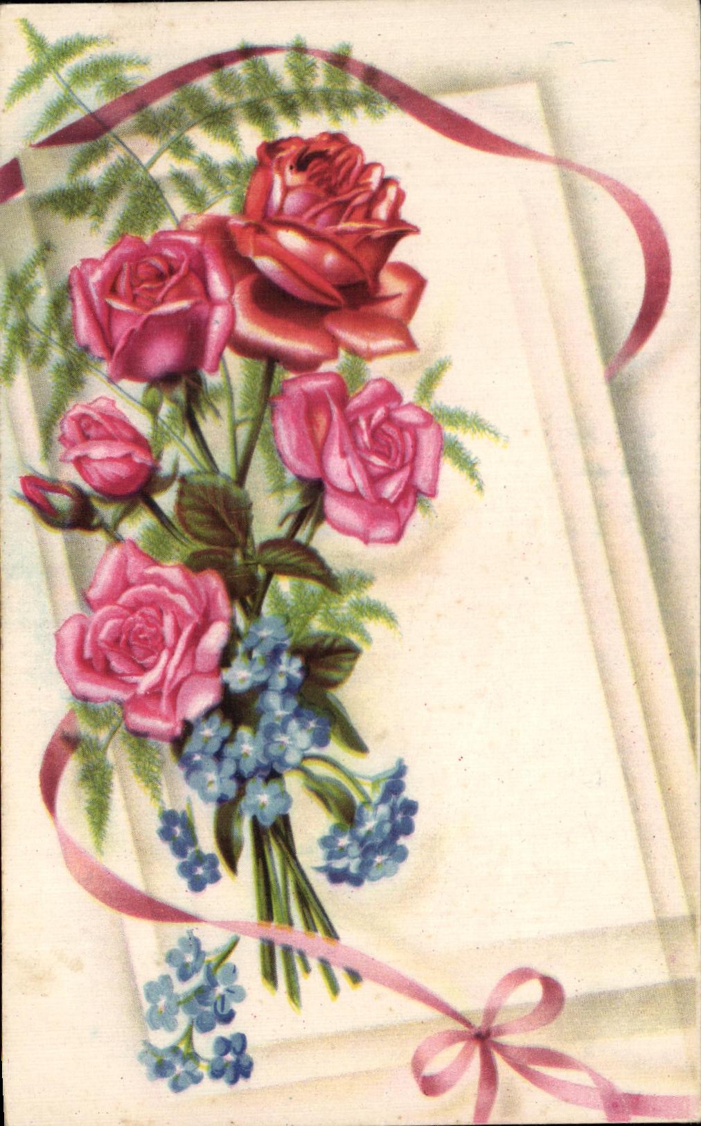 CPA Fantaisie Fleurs