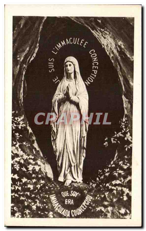 CPA Lourdes Vierge de la Grotte