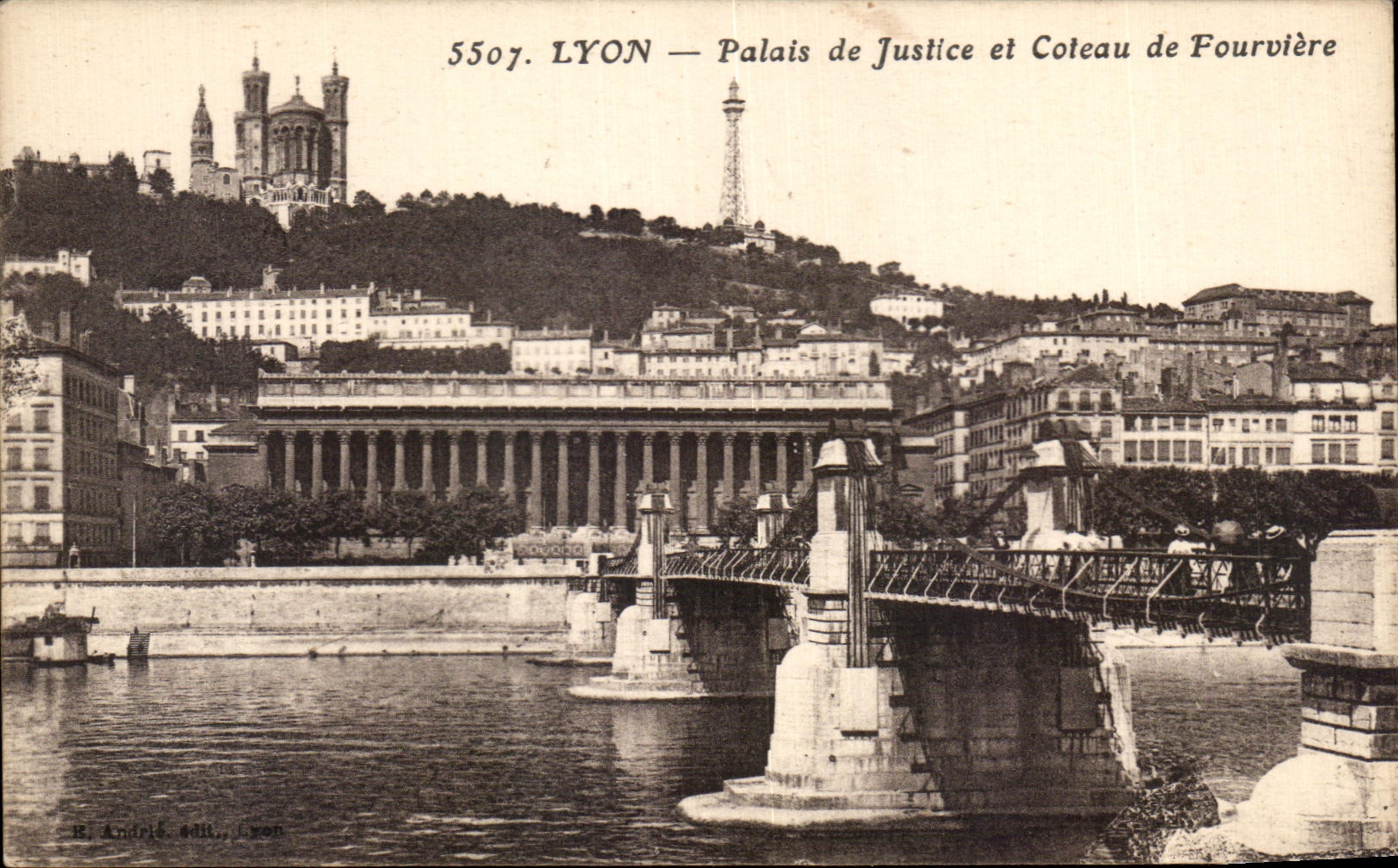CPA Lyon Palais de Justice et Coteau de Fourviere