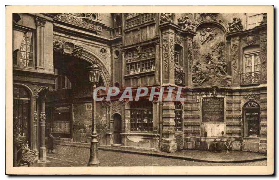 CPA La Douce France Rouen Groupe pittoresque de Batiments Renaissance Rue de la Grosse Horloge
