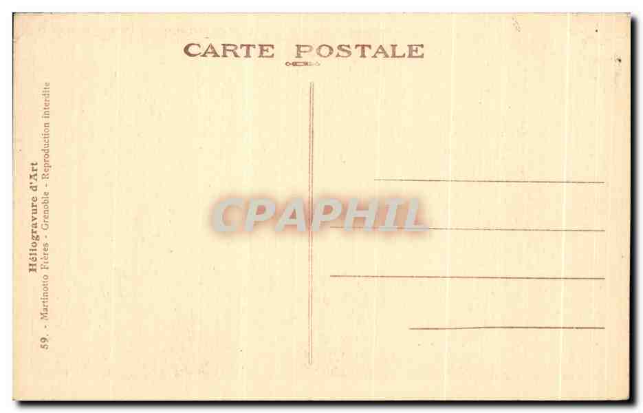 CPA La Route en a Pic et les Tunnels — Rückseite