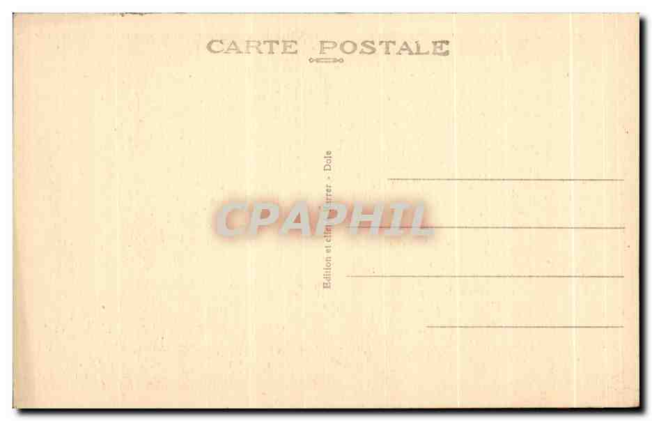 CPA Dole Le Portail de la Chapelle du College de I'Arc Musee d'archeologie  — Rückseite