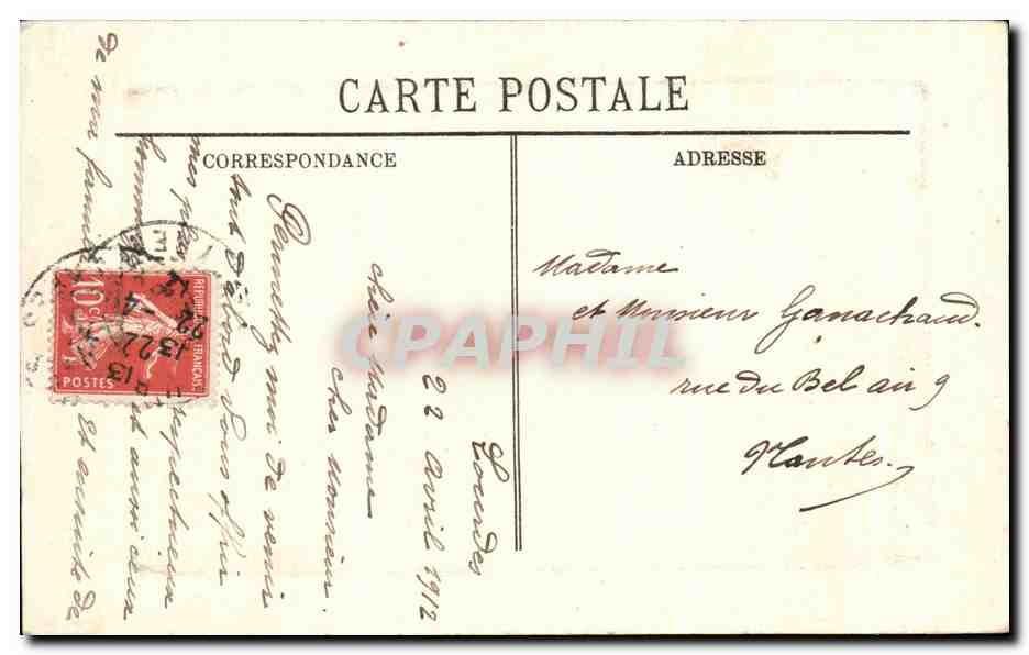 CPA Notre Dane De Lourdes — Verso