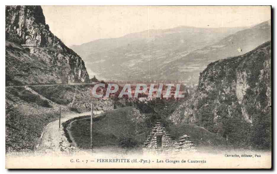 Les Gorges de Cauterets — Pierrefitte (H.-Pyr.) — Carrache, éditeur, Pau