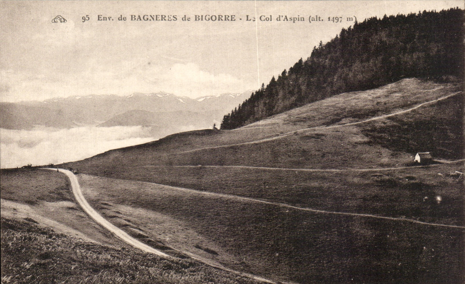 Env. de BAGNERES de BIGORRE — Le Col d'Aspin (alt. 1497 m) — CPA PHIL