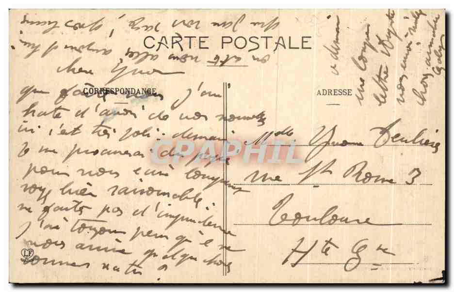 CPA Capvern Les etablissements  — Verso