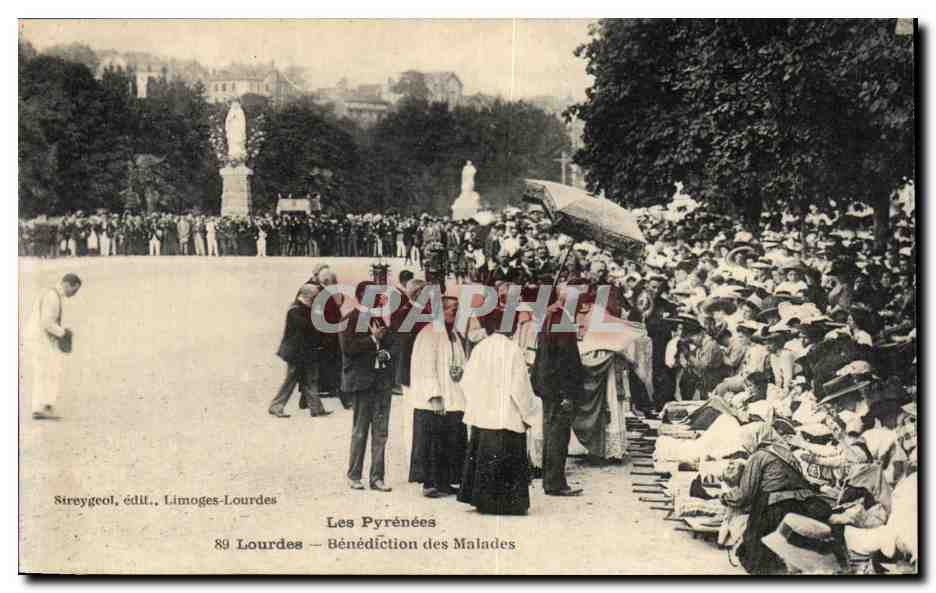 CPA Les Hautes Pyerenees Lourdes Benediction des malades
