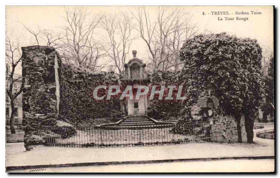CPA Treves Rothen Turm La tour Rouge