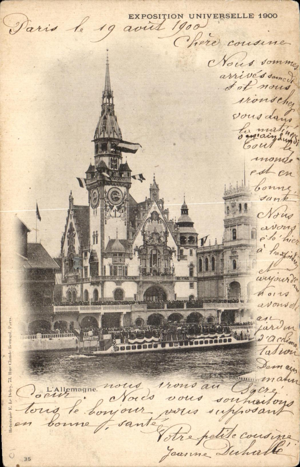 Deutschland — Weltausstellung 1900 — Verlag E. Le Baley, Paris, Nr. 35