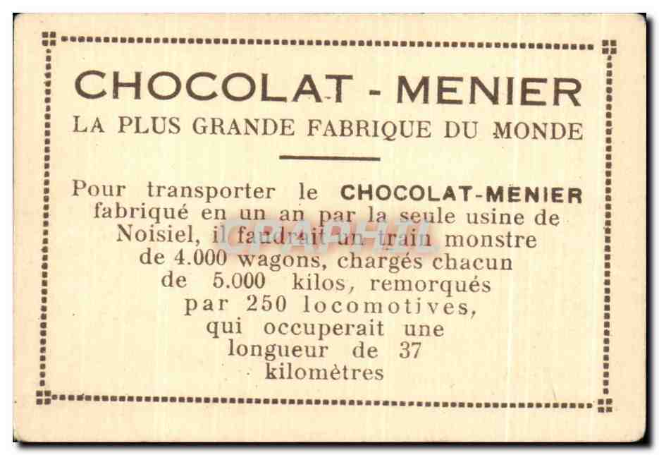 Image Marseille Notre Dame De La Garde Chocolat Meunier — Verso