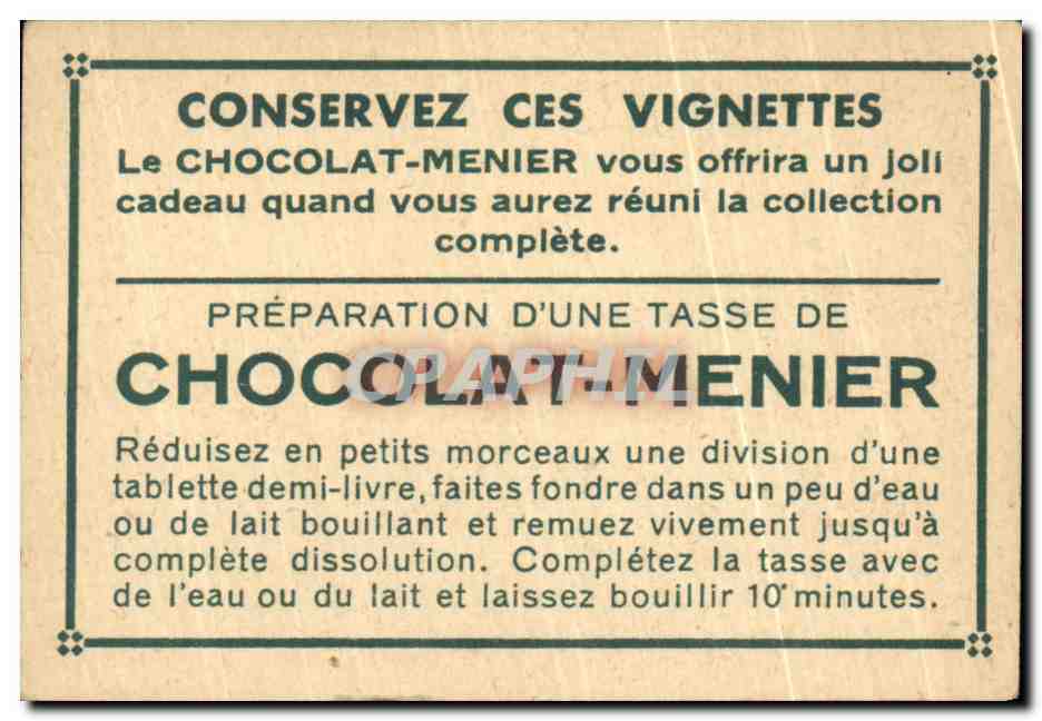 Image Sarlat La Maison De La Boetie Chocolat Meunier — Verso