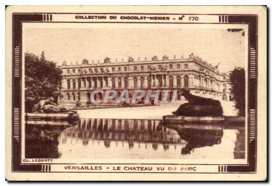 Image Versailles Le Chateau Vu Du Parc Chocolat Meunier