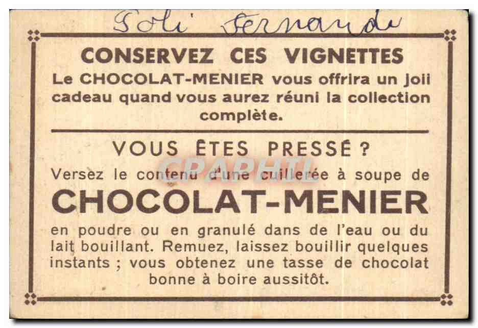 Image Vienne L'Opera Chocolat Meunier — Verso