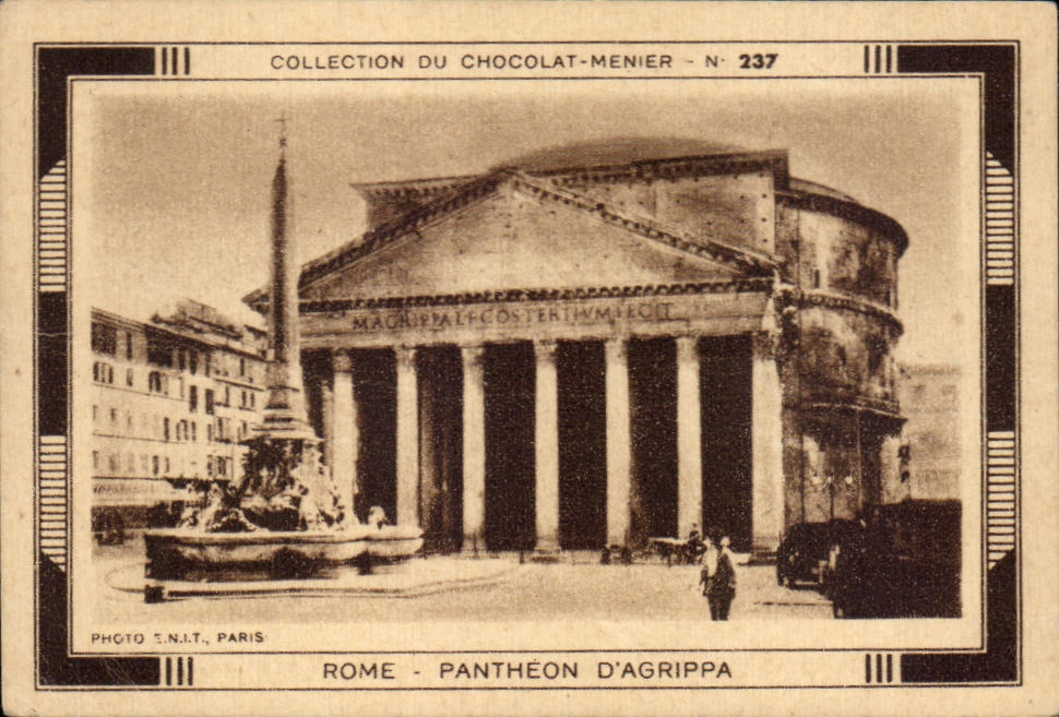 Image Rome Pantheon D'Agrippa Chocolat Meunier
