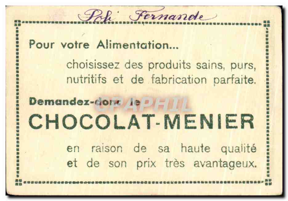 Image Gand Le Chateau Des Comtes Chocolat Meunier — Back