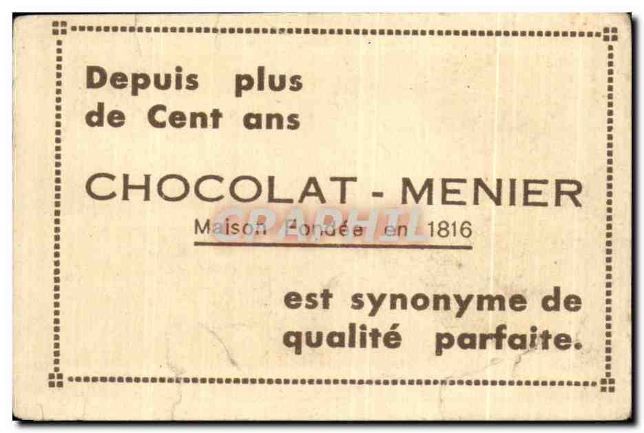 Image Han Sur Lesse La Grotte Chocolat Meunier — Rückseite