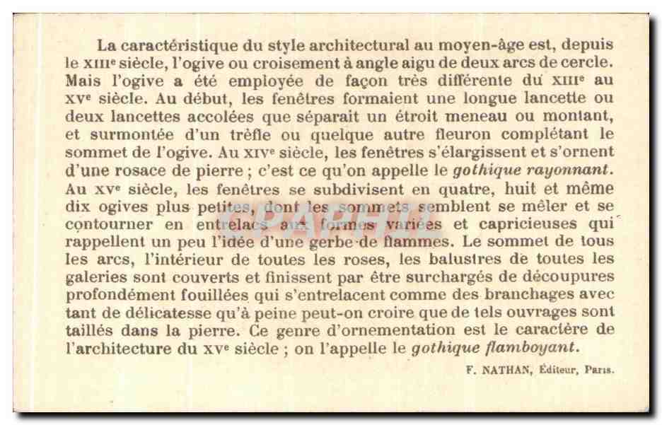 Image Chateau de chalucet pres Limoges du Xll e siecle ancienne residence des cicomtes de Limoges — Rückseite