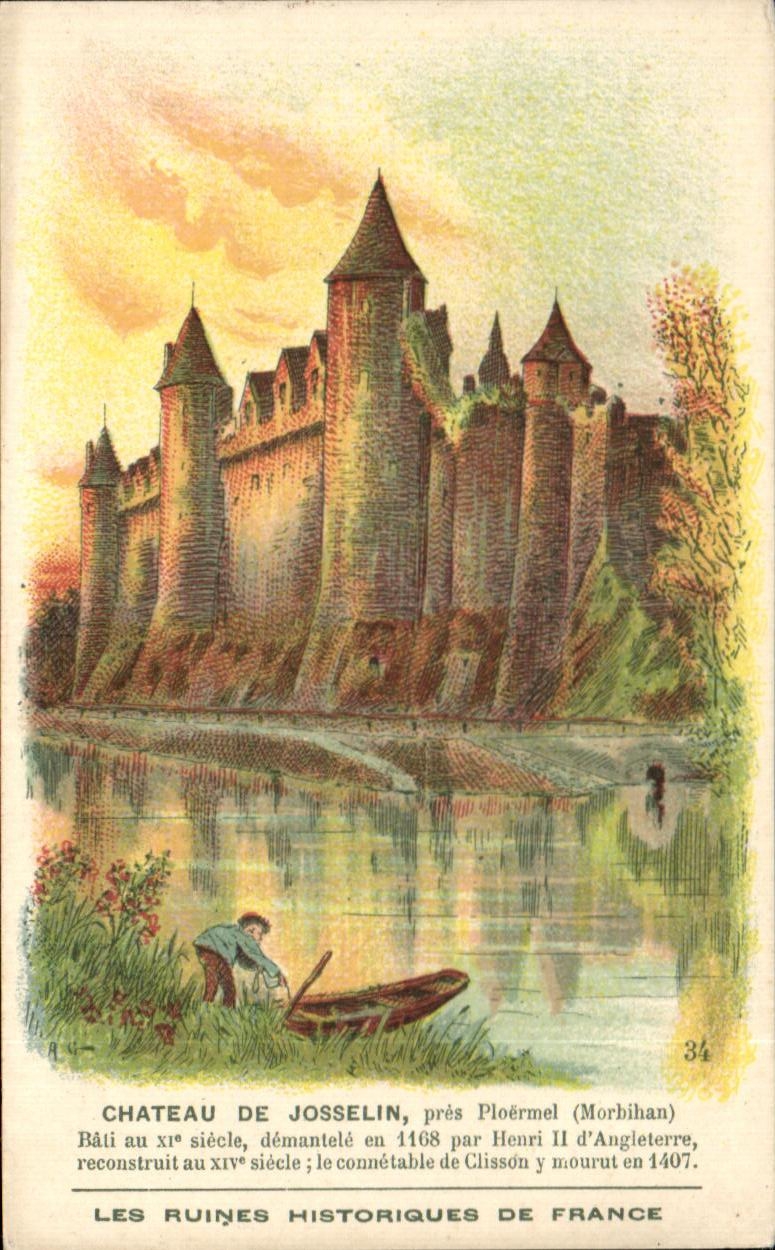Image Chateau de Josselin pres Ploermel Bati au Xl e demantele en par Henri ll d'Angleterre