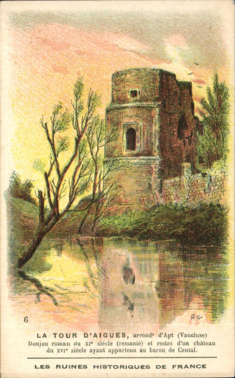 Image La Tour d'aigues arrond d'apt vaueluse donjon romau du siecle remanie et restes d un chateau du siecle ayant 