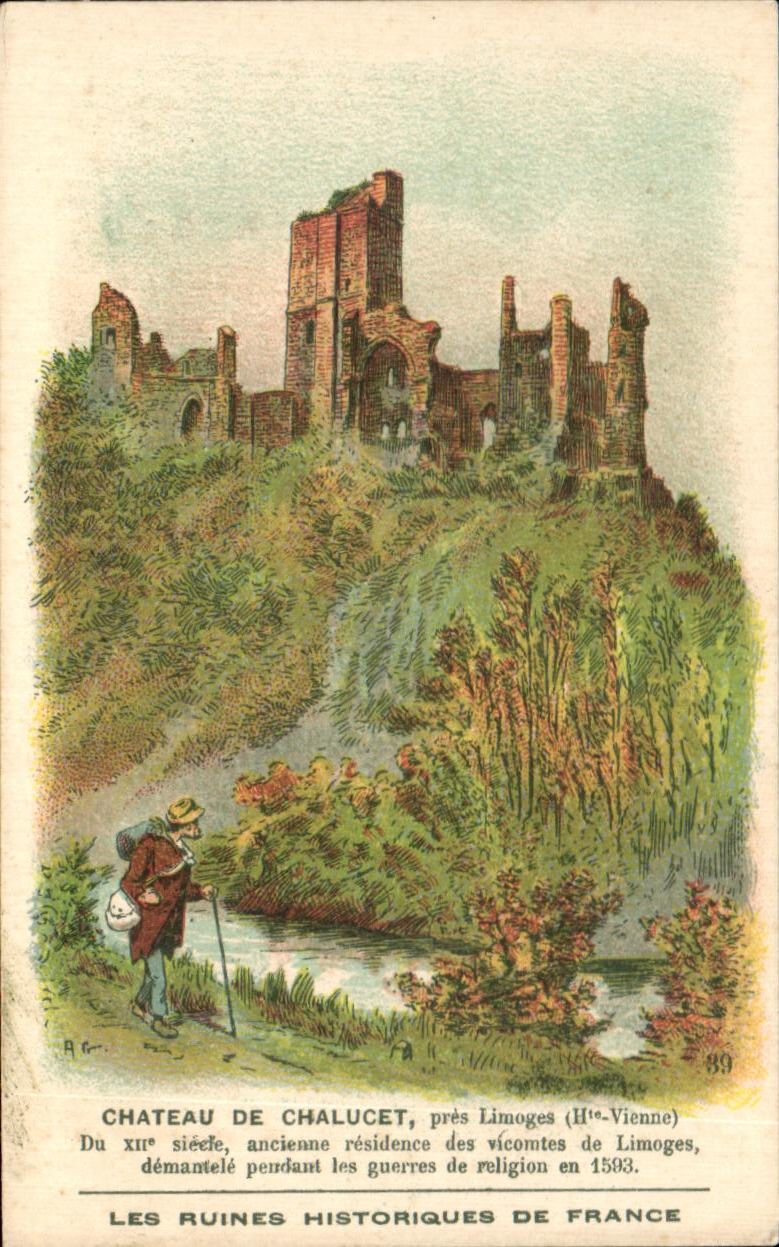 Image Chateau de chalucet pres limoges du sieele ancienne residence des vicomtes de limoges