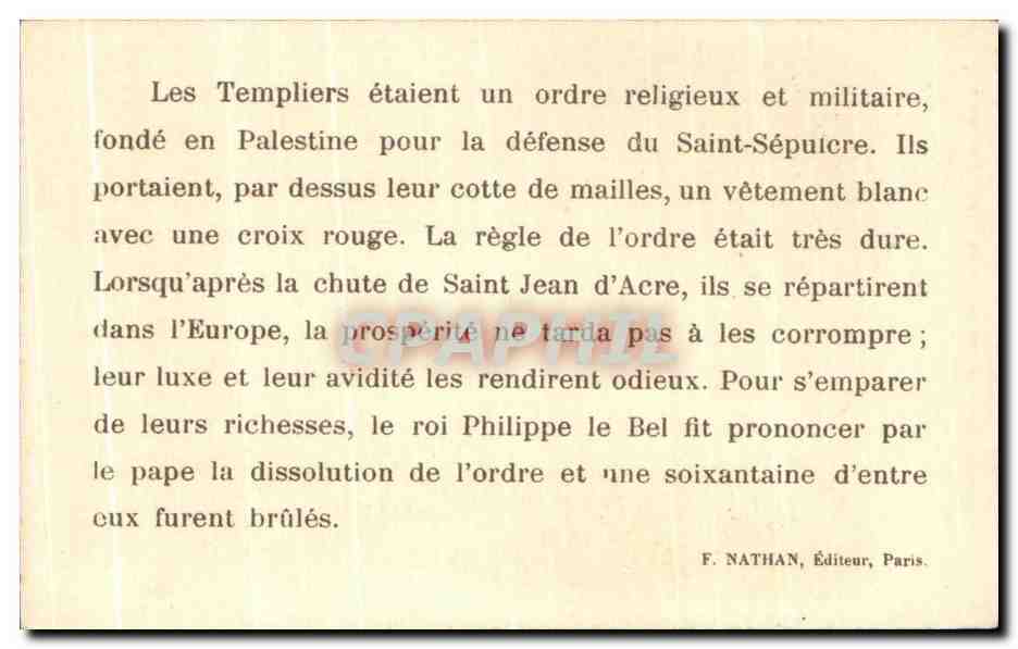 Image Chateau de Greoulx arround de digne basses alpes ruines enormes d un chateau du siecle ou s etaient refugies et  — Rückseite
