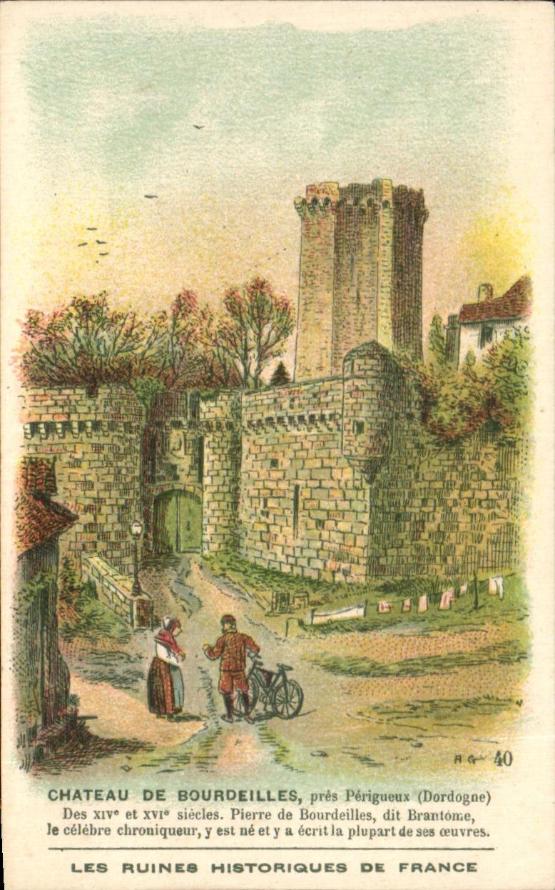 Château de Bourdeilles, près Périgueux (Dordogne) — ruines historiques — F. Nathan, n°40