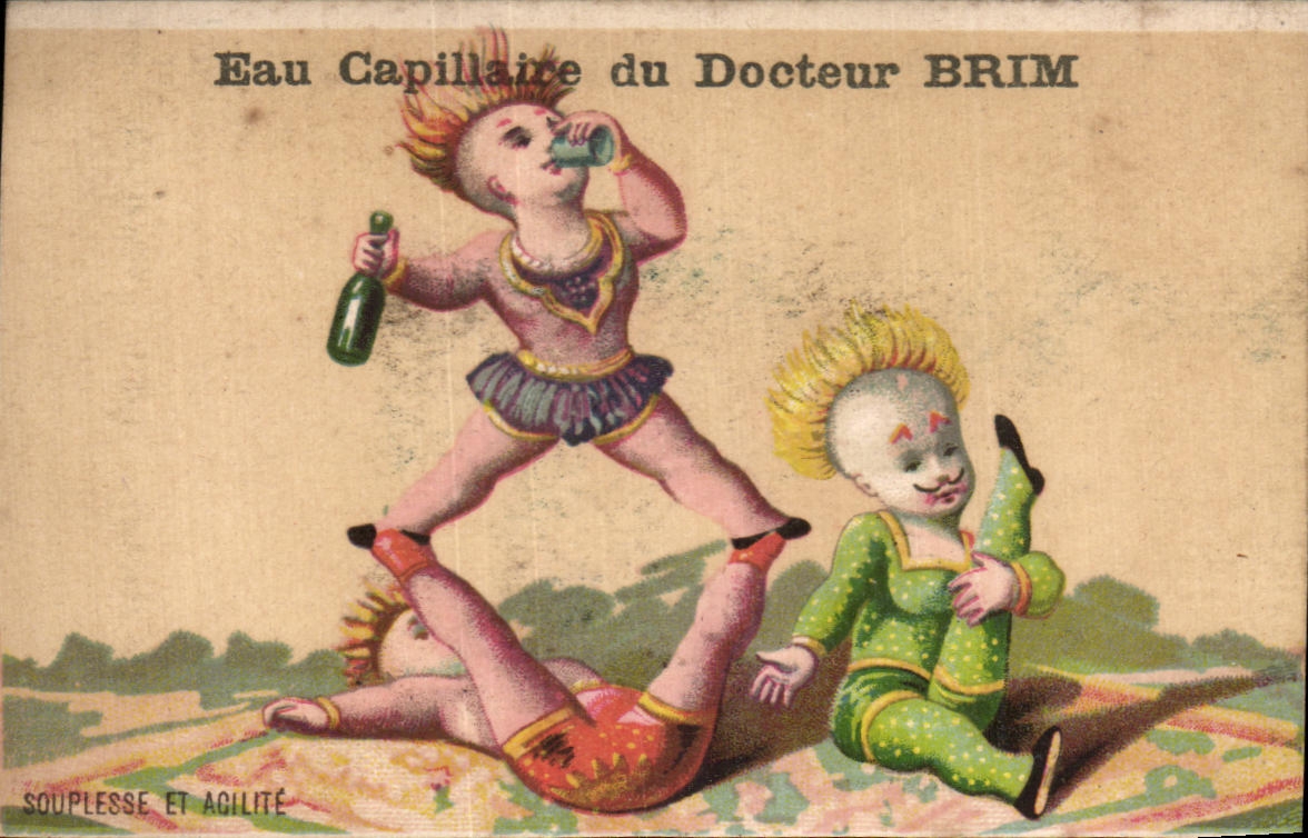 Chromo Eau capillaire du docteur Brim Enfants Cirque circus 