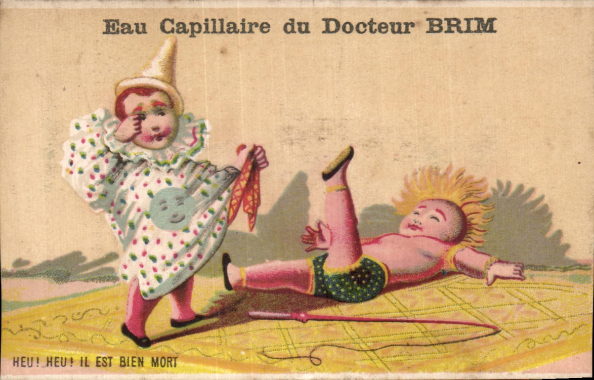 Chromo Eau capillaire du docteur Brim Enfants Circus Cirque Clown