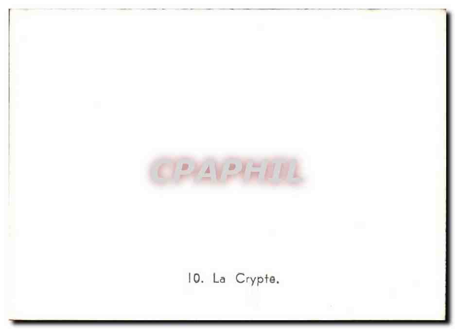 La Crypte — Crypte de la Basilique du Sacré-Cœur de Montmartre — CPAPHIL n°10 — Verso
