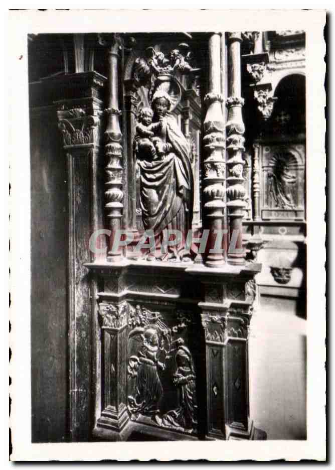 CPSM Saint bertrand de comminges chorur de la cathedrale annonciation et couronnement de la verge 