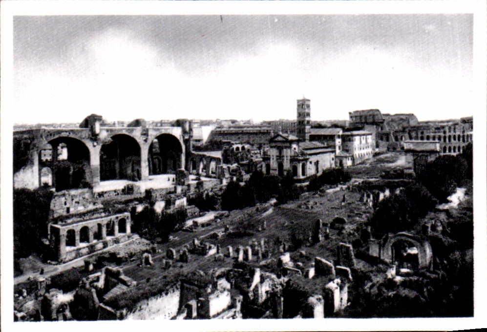 CPSM Roma Panorama del Foro visto dal Campidoglio Panorama of the Forum seen from the Campidoglio
