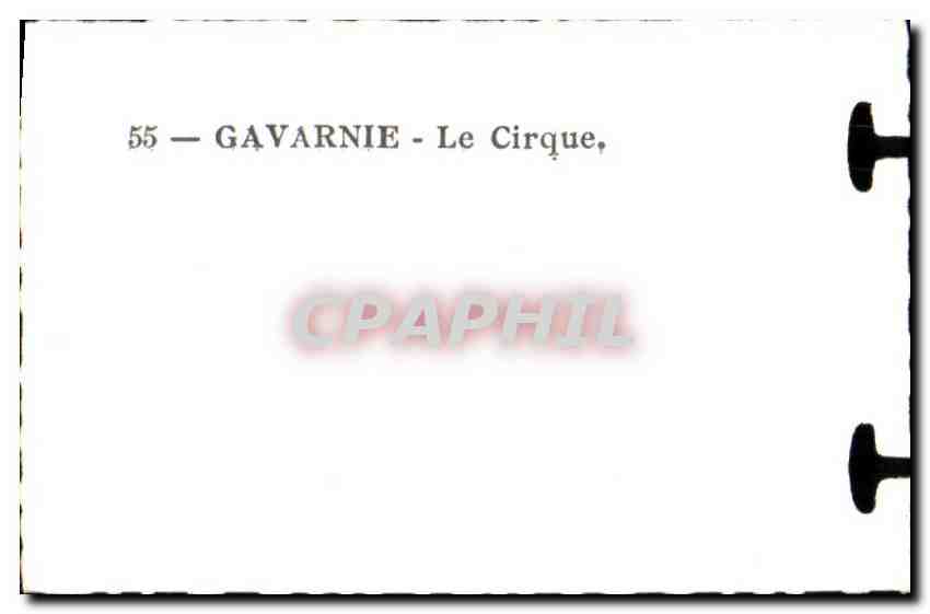 CPSM Gavarnie Le Cirque — Verso