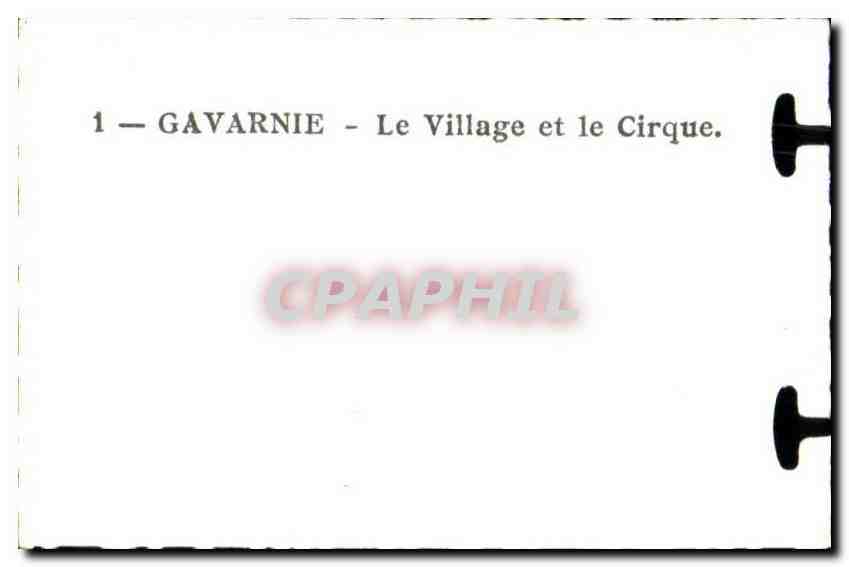 CPSM Gavarnie Le Village et le Cirque — Verso