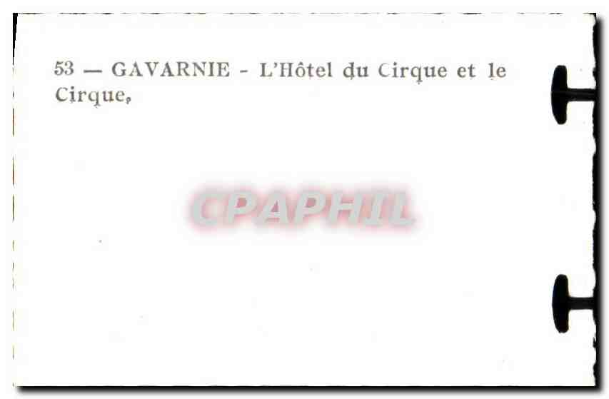CPSM Gavarnie L'Hotel du Cirque et le Cirque — Verso
