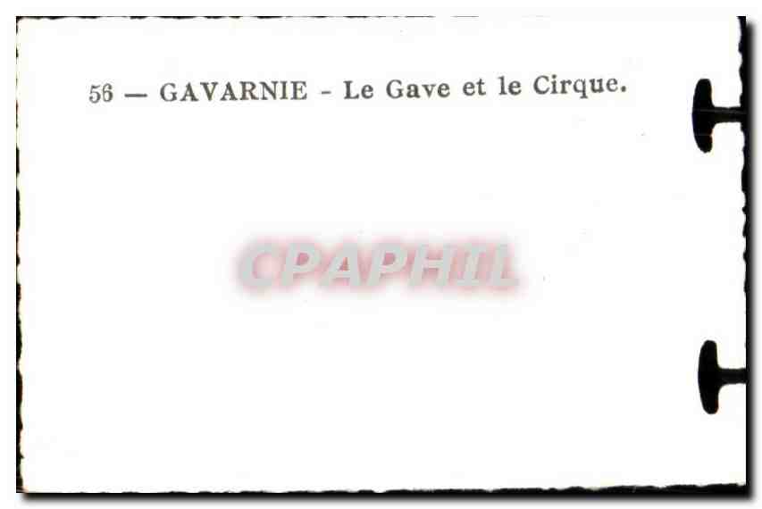 CPSM Gavarnie Le Gave et le Cirque — Verso