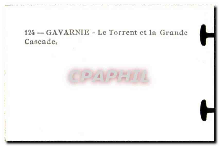 CPSM Gavarnie Le Torrent et la Grande Cascade — Verso